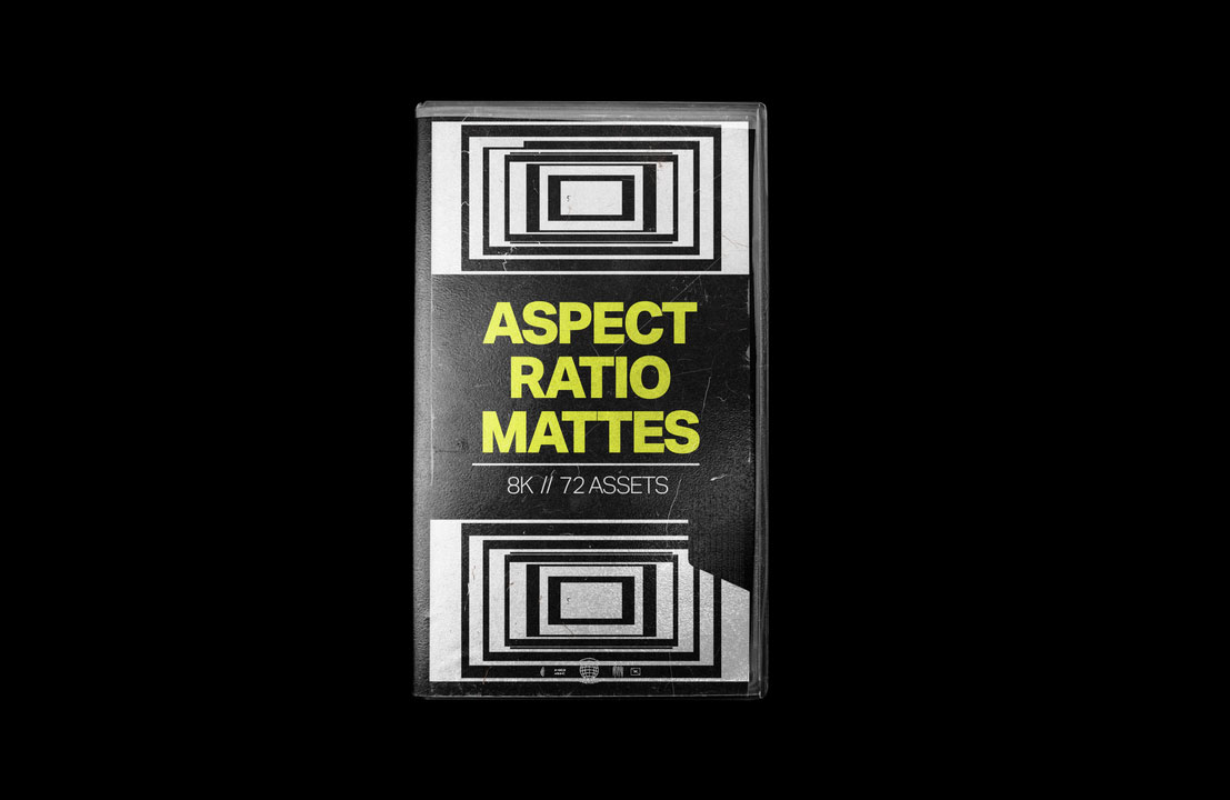 Tropiccolour 复古划痕黑边纵横比边框PNG遮罩素材 ASPECT RATIO MATTES 图片素材 sucaiwan.com