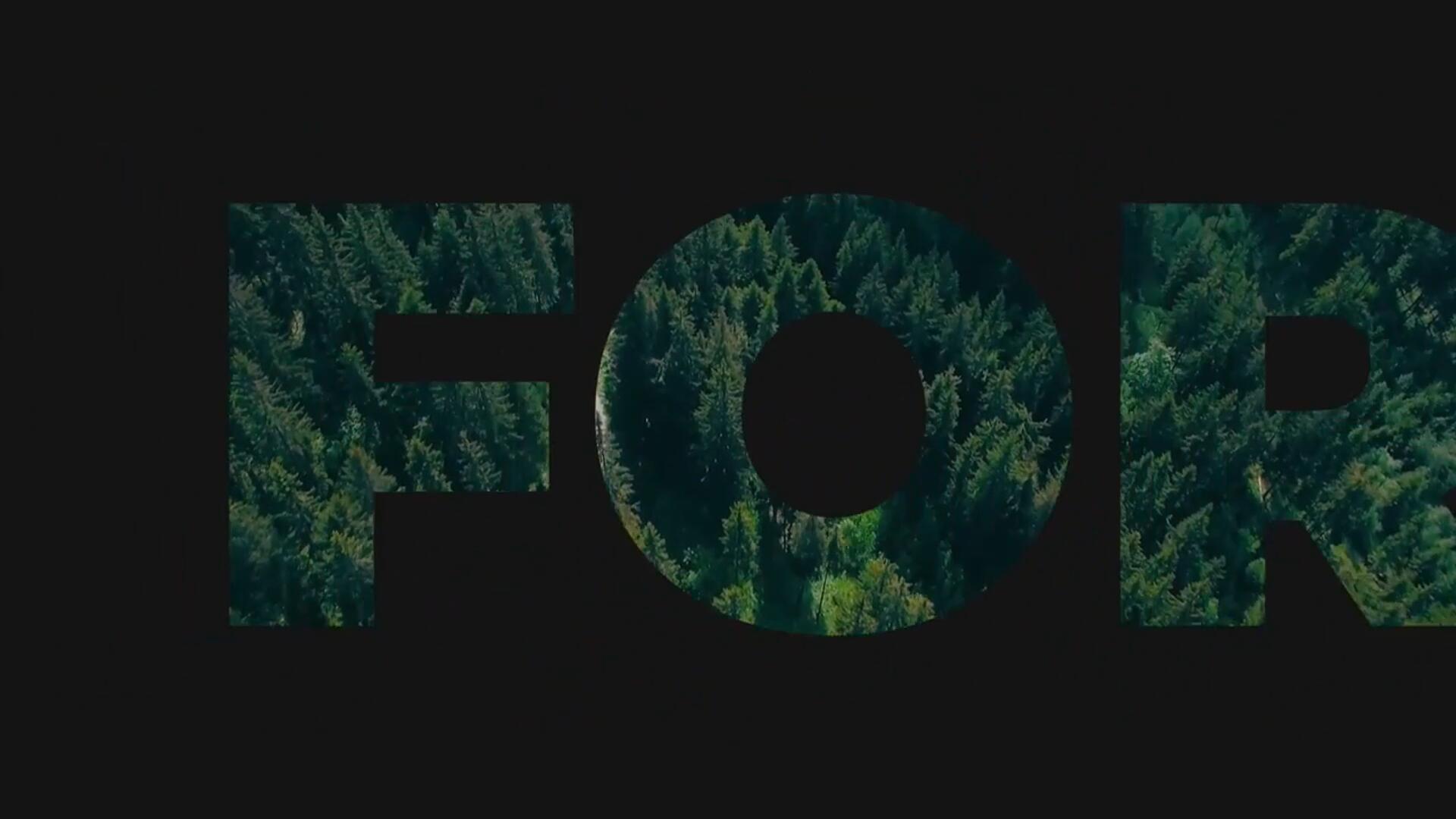 FCPX插件：电影短片开场结尾文字遮罩镂空放大缩进标题 Alpha Text . sucaiwan.com