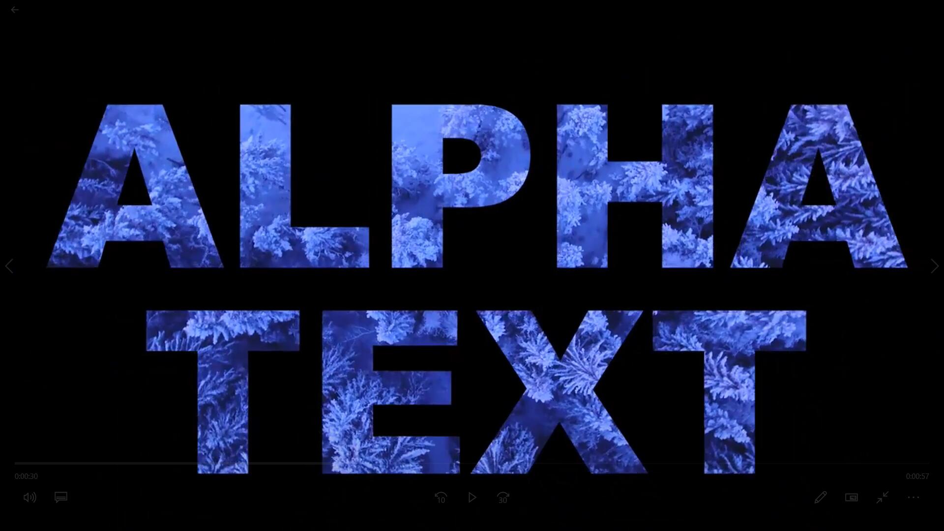 FCPX插件：电影短片开场结尾文字遮罩镂空放大缩进标题 Alpha Text . sucaiwan.com