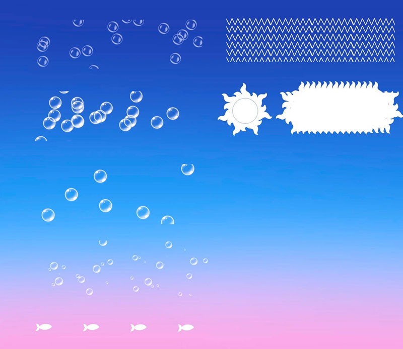 45+Procreate卡通景观特效笔刷套装 笔刷资源 sucaiwan.com