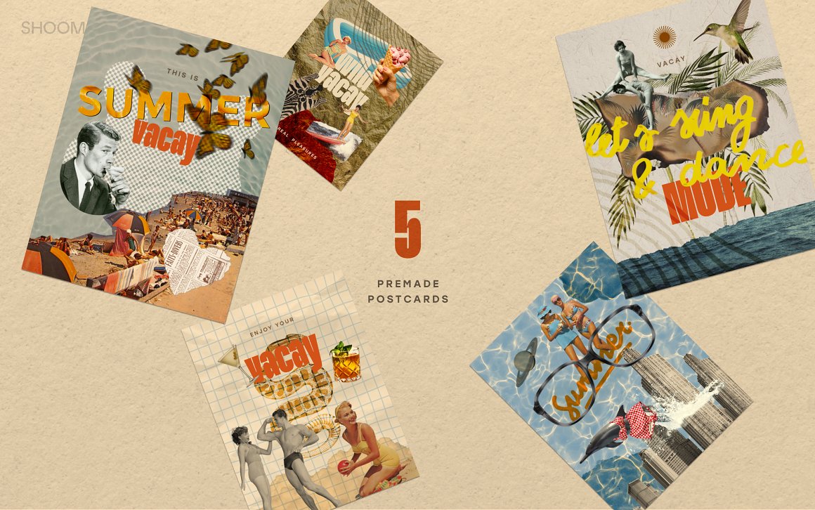 90多个复古假期美式拼贴艺术剪贴画剪报剪纸撕纸植物动物人物物品景观PNG免扣背景设计套装 Vintage Vacay Collage Kit by SHOOM HOUS 图片素材 第5张-素材湾丨精选海外优质设计素材资源 90多个复古假期美式拼贴艺术剪贴画剪报剪纸撕纸植物动物人物物品景观PNG免扣背景设计套装 Vintage Vacay Collage Kit by SHOOM HOUS 图片素材 sucaiwan.com