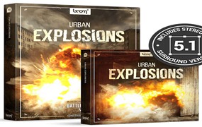 2417个电影游戏预告片炸弹导弹爆炸音效WAV无损音效素材包 Boom Library Urban Explosions Bundle WAV