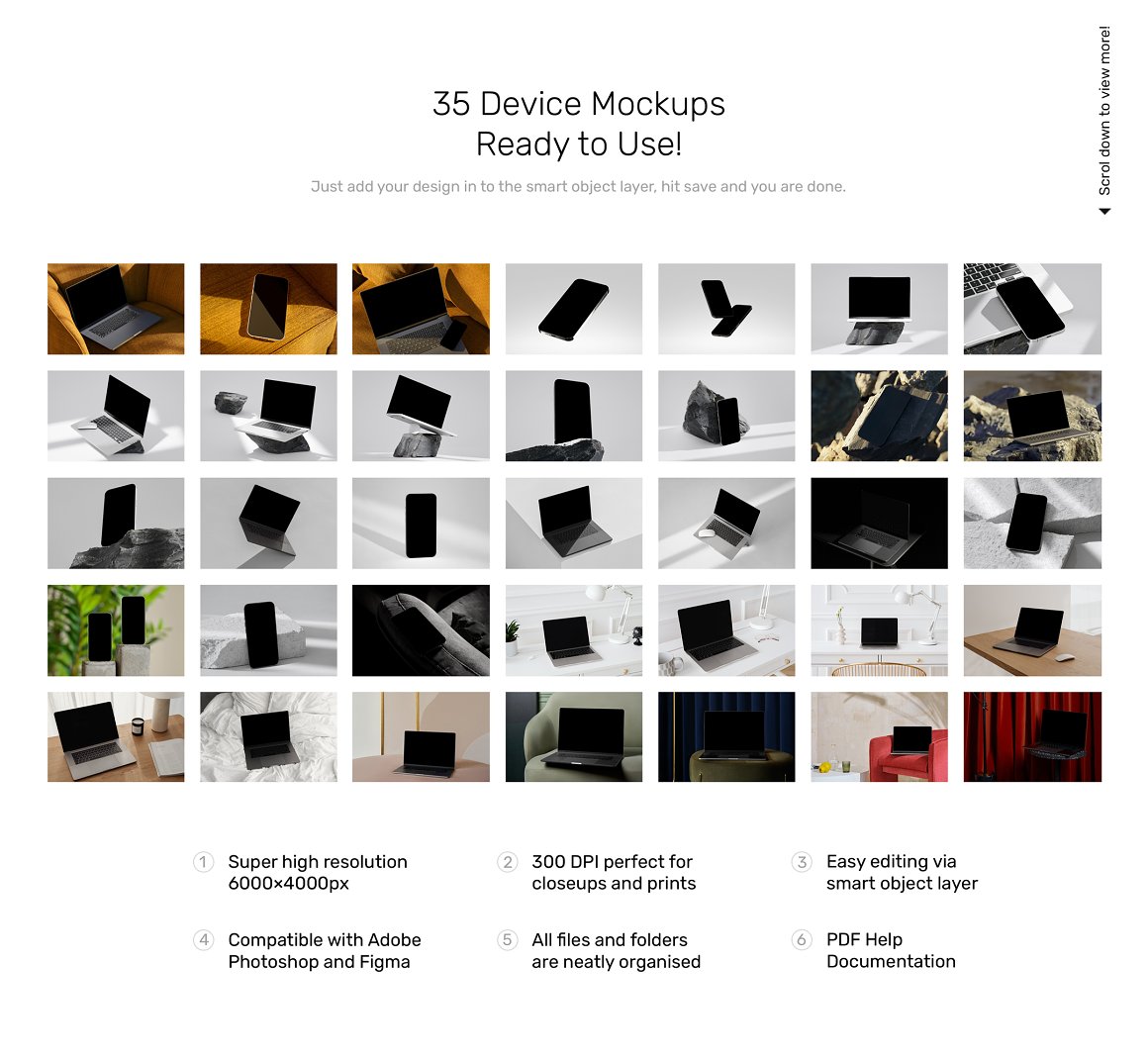35款高级苹果iPhone 15 Pro手机MacBook笔记本电脑屏幕演示PSD样机模板 Device Mockups – iPhone and MacBook . sucaiwan.com