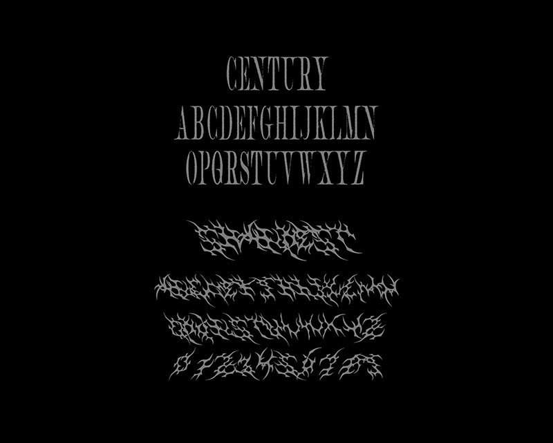 15款朋克摇滚风酸性英文字体合集 设计素材 sucaiwan.com