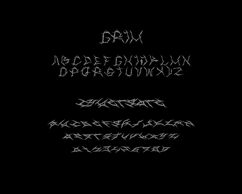 15款朋克摇滚风酸性英文字体合集 设计素材 sucaiwan.com