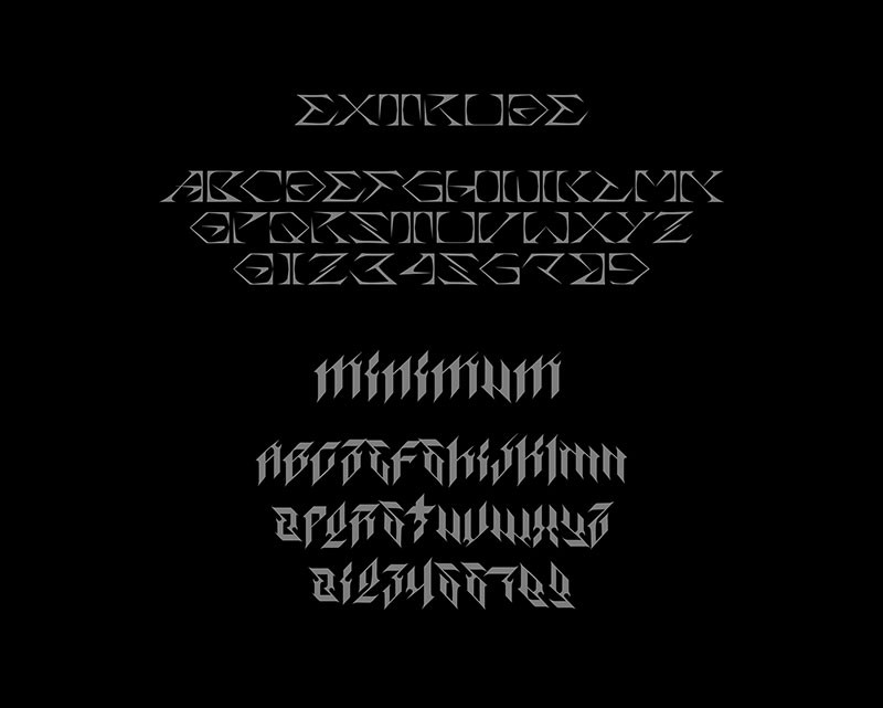 15款朋克摇滚风酸性英文字体合集 设计素材 sucaiwan.com