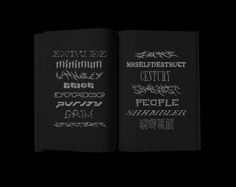 15款朋克摇滚风酸性英文字体合集 设计素材 sucaiwan.com