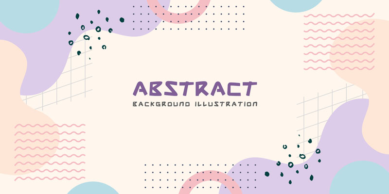 5款现代抽象横幅背景矢量素材 图片素材 sucaiwan.com