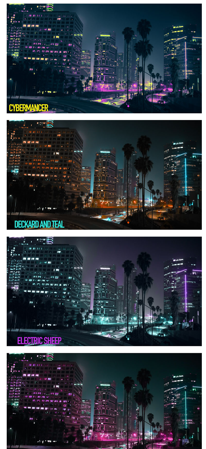 赛博朋克夜景BLADE RUN’N GUN LUT调色预设包 插件预设 第3张-素材湾丨精选海外优质设计素材资源 赛博朋克夜景BLADE RUN’N GUN LUT调色预设包 插件预设 sucaiwan.com