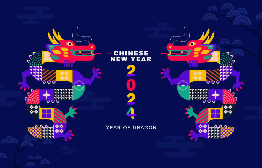 15套2024龙年元旦春节海报横幅矢量素材 . sucaiwan.com