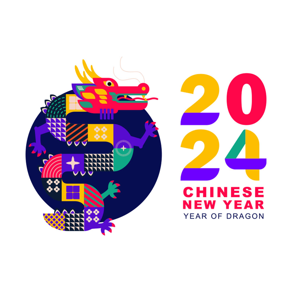 15套2024龙年元旦春节海报横幅矢量素材 . sucaiwan.com