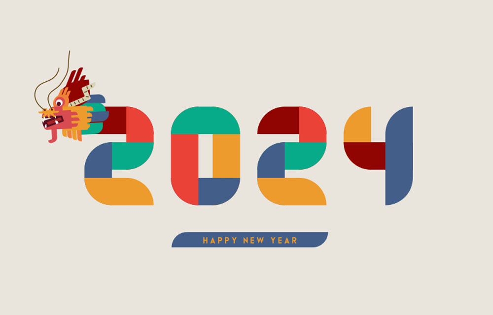 15套2024龙年元旦春节海报横幅矢量素材 . sucaiwan.com