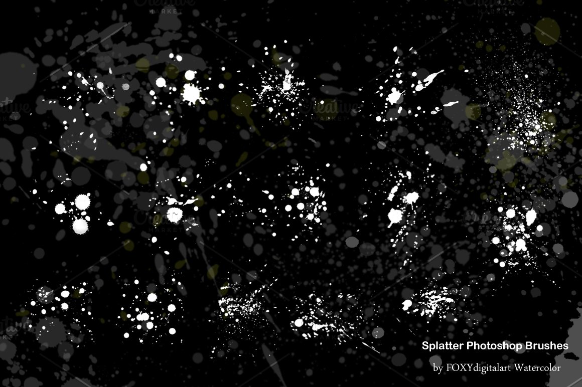15款手绘油漆水彩飞溅画笔PS笔刷 笔刷资源 第2张-素材湾丨精选海外优质设计素材资源 15款手绘油漆水彩飞溅画笔PS笔刷 笔刷资源 sucaiwan.com