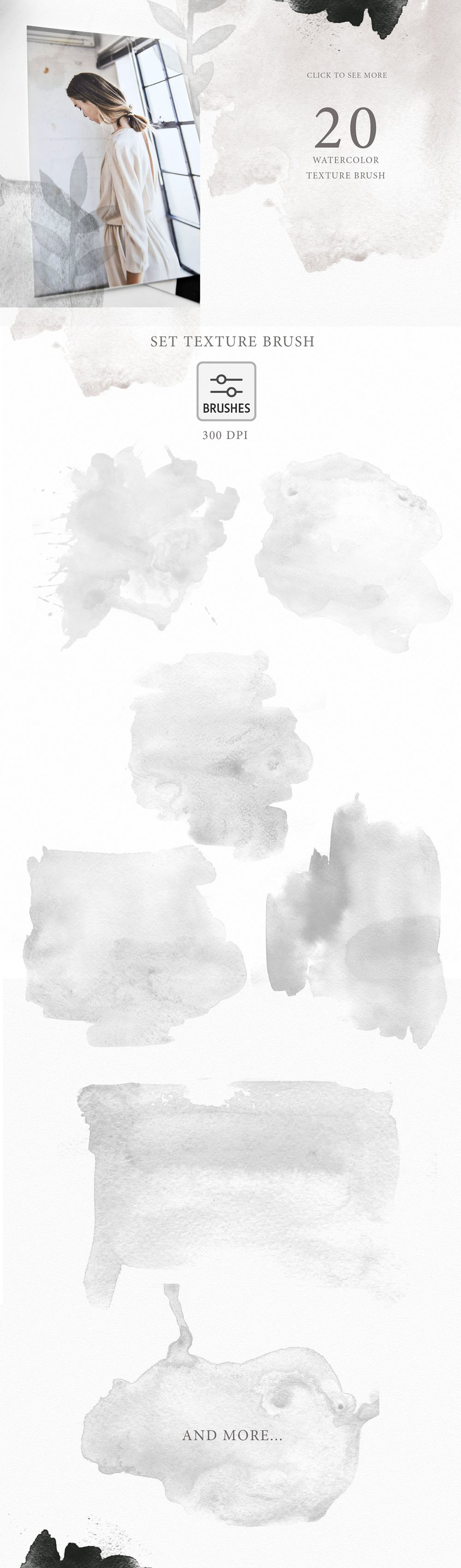 80款花卉花环纹理PS笔刷 笔刷资源 sucaiwan.com