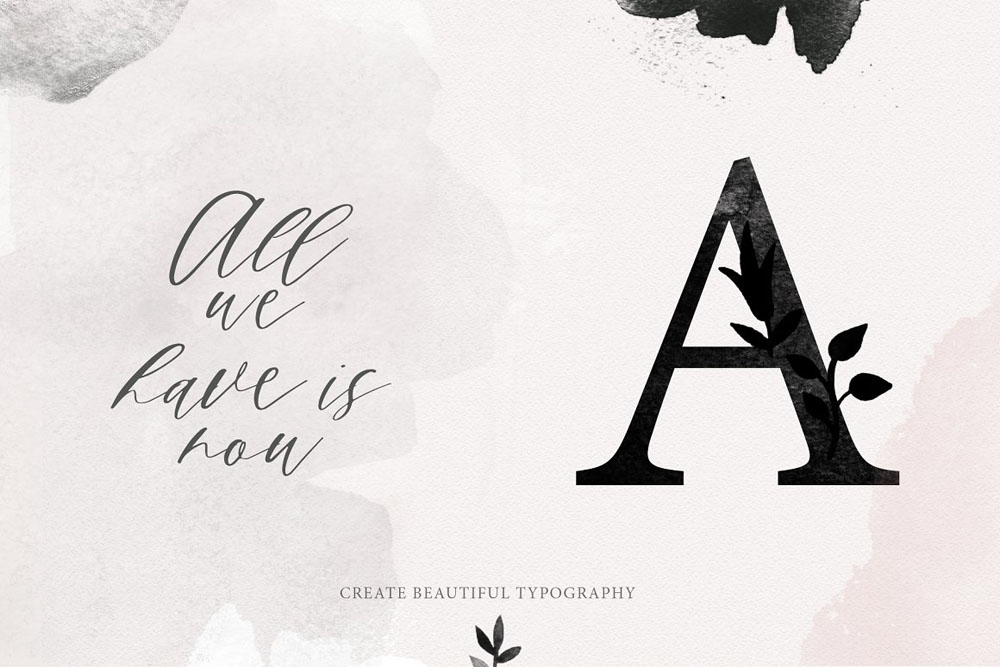 80款花卉花环纹理PS笔刷 笔刷资源 sucaiwan.com