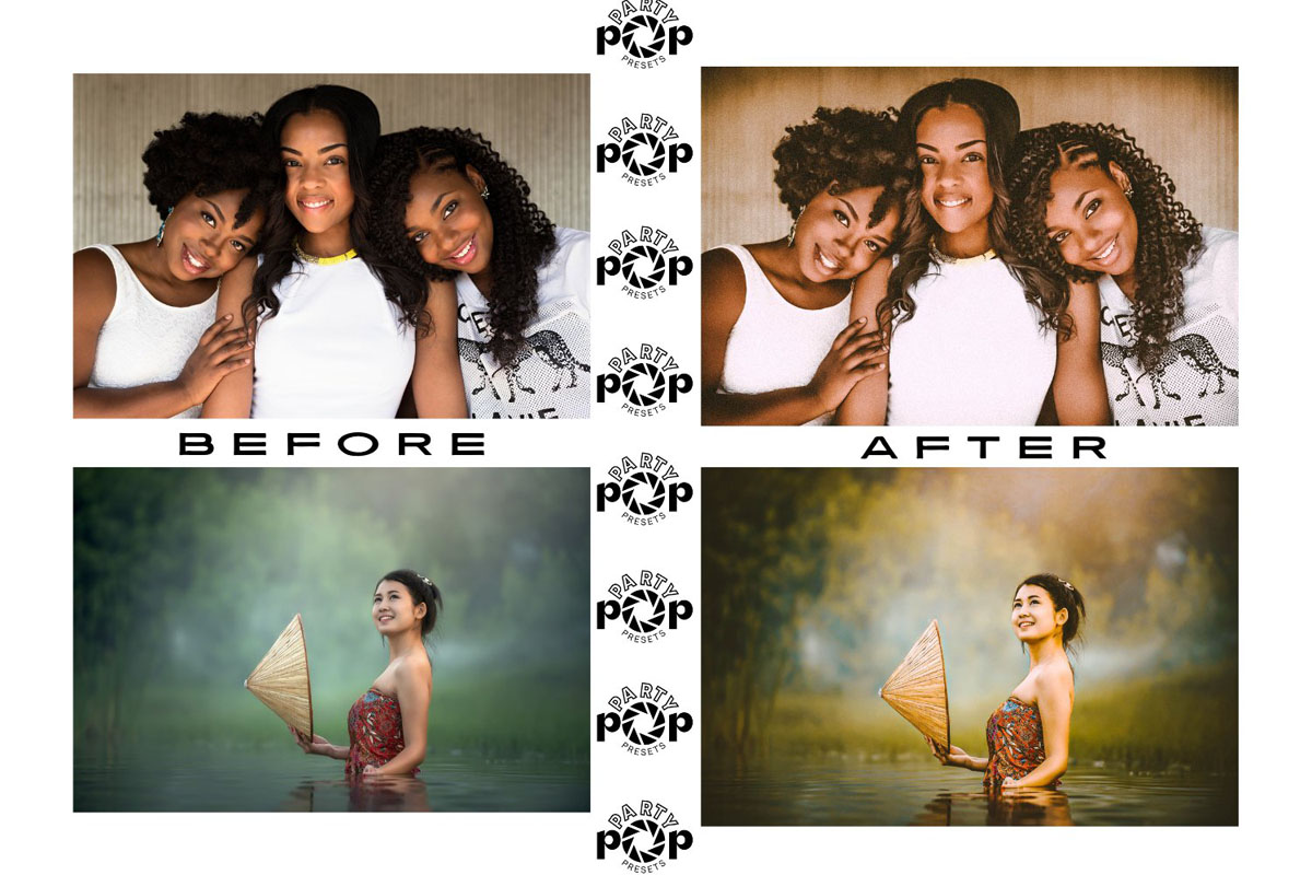 10款暖金色发光Lightroom预设 APP UI sucaiwan.com