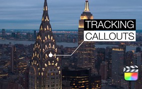 FCPX插件:22个对象画面运动跟踪标注标题信息插件