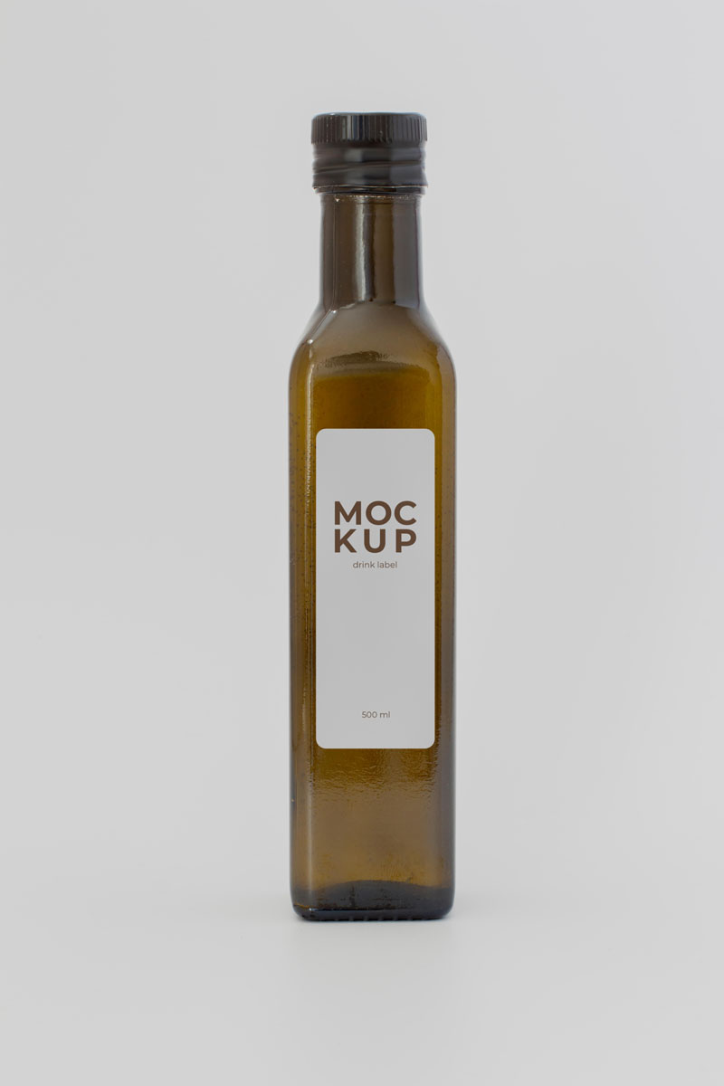 31款玻璃酒瓶果汁饮料瓶包装PSD智能贴图样机 样机素材 sucaiwan.com