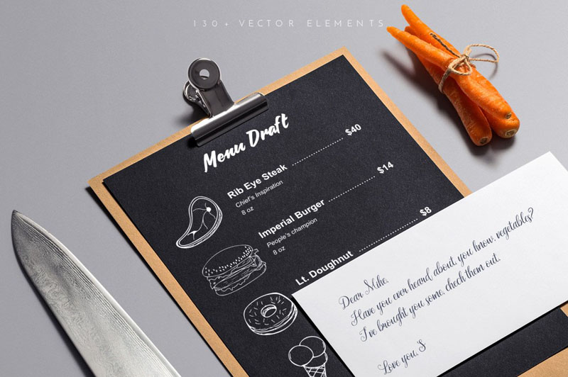 130+餐饮料理矢量插图和无缝图案 APP UI 第4张-素材湾丨精选海外优质设计素材资源 130+餐饮料理矢量插图和无缝图案 APP UI sucaiwan.com