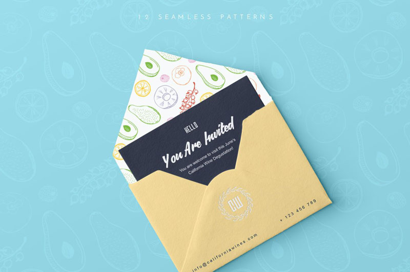 130+餐饮料理矢量插图和无缝图案 APP UI 第10张-素材湾丨精选海外优质设计素材资源 130+餐饮料理矢量插图和无缝图案 APP UI sucaiwan.com