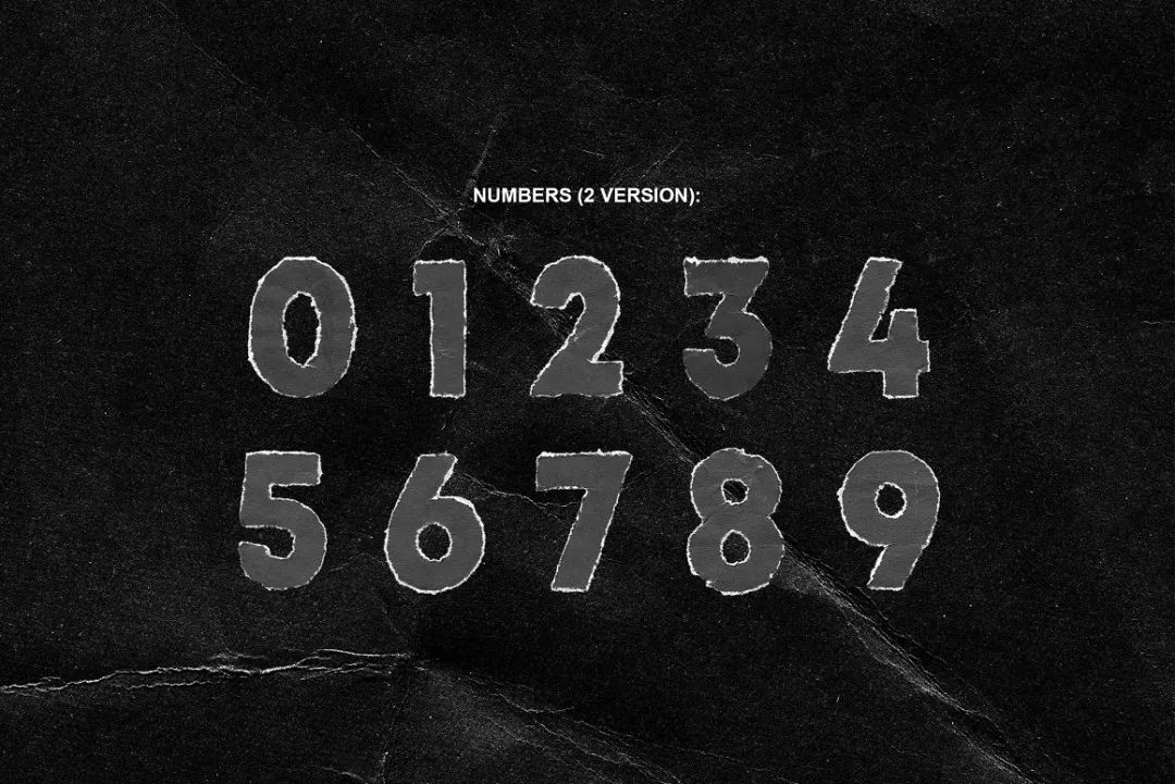 复古做旧毛边高分辨率手撕纸PNG字母数字素材包 图片素材 第4张-素材湾丨精选海外优质设计素材资源 复古做旧毛边高分辨率手撕纸PNG字母数字素材包 图片素材 sucaiwan.com