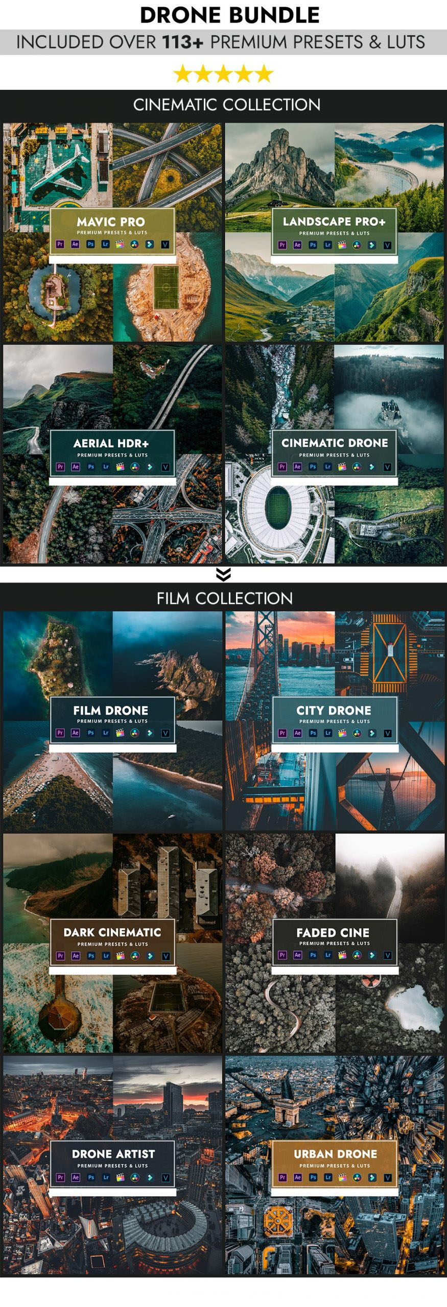 TheLutbay 无人机航拍调色预设LUTS套装+LR预设 DRONE BUNDLE 插件预设 第2张-素材湾丨精选海外优质设计素材资源 TheLutbay 无人机航拍调色预设LUTS套装+LR预设 DRONE BUNDLE 插件预设 sucaiwan.com