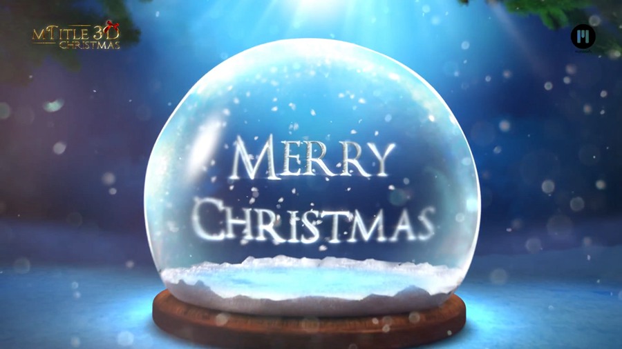 FCPX插件：15个圣诞节日主题3D三维文字标题动画预设 MotionVFX – mTitle 3D Christmas 插件预设 sucaiwan.com