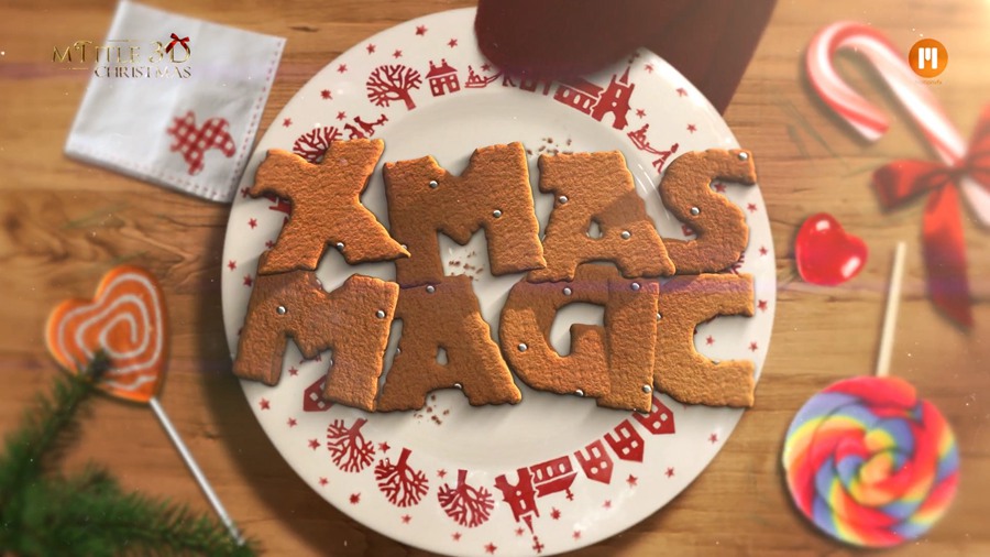FCPX插件：15个圣诞节日主题3D三维文字标题动画预设 MotionVFX – mTitle 3D Christmas 插件预设 sucaiwan.com