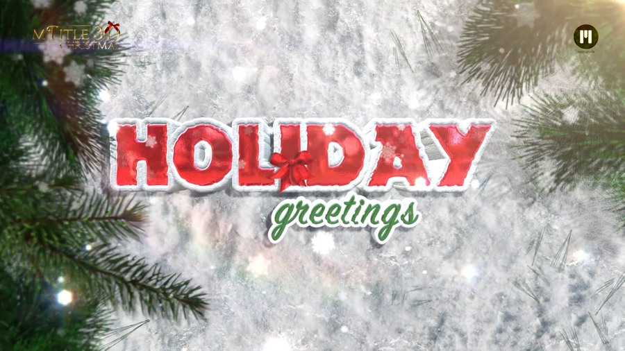 FCPX插件：15个圣诞节日主题3D三维文字标题动画预设 MotionVFX – mTitle 3D Christmas 插件预设 sucaiwan.com