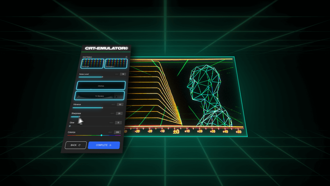 EZRA COHEN 科幻发光CRT美学仿真运动像素形状AE插件 CRT EMULATOR 插件预设 sucaiwan.com
