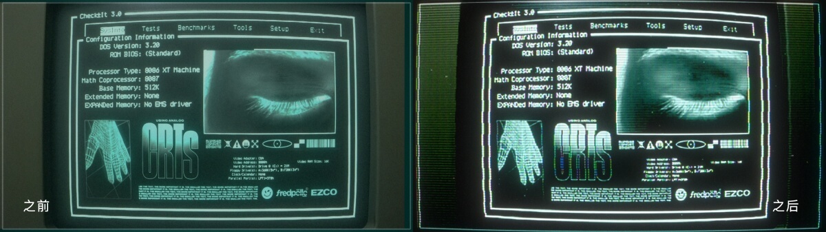 EZRA COHEN 科幻发光CRT美学仿真运动像素形状AE插件 CRT EMULATOR 插件预设 sucaiwan.com