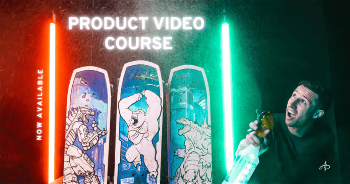 大师课程：创意产品拍摄前期后期制作系统全流程教程 Austen Paul Product Video Course 2022 设计教程 sucaiwan.com