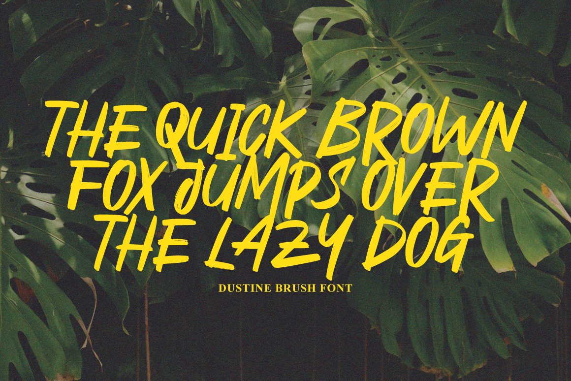 英文字体：复古邀请函包装海报标题设计手写毛笔英文字体 Dustine Brush Font . sucaiwan.com