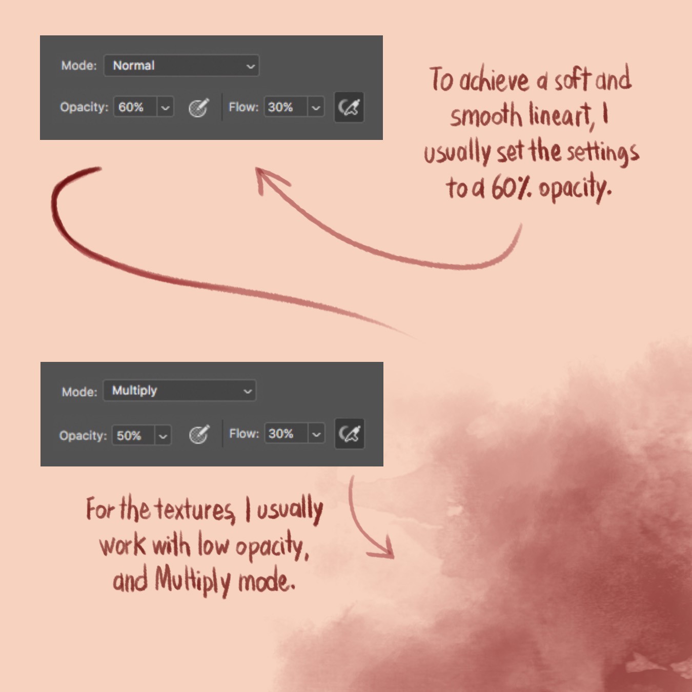 12个自然水彩纹理PS和Procreate笔刷 插件预设 sucaiwan.com