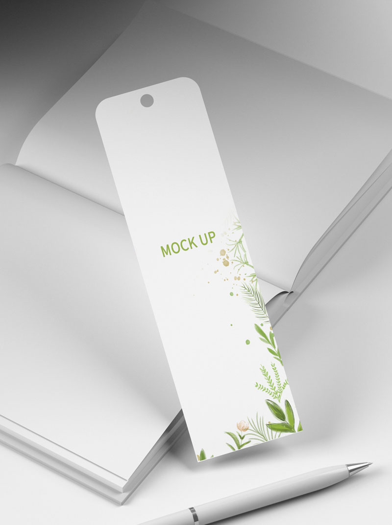 17款品牌书签标签卡片吊牌文创智能贴图样机PSD模板 样机素材 sucaiwan.com