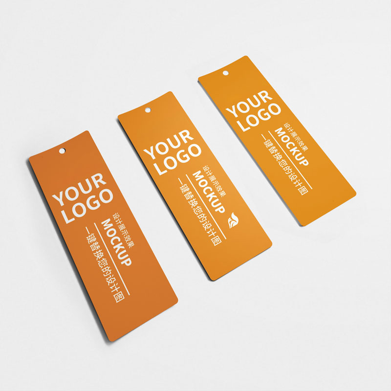 17款品牌书签标签卡片吊牌文创智能贴图样机PSD模板 样机素材 sucaiwan.com