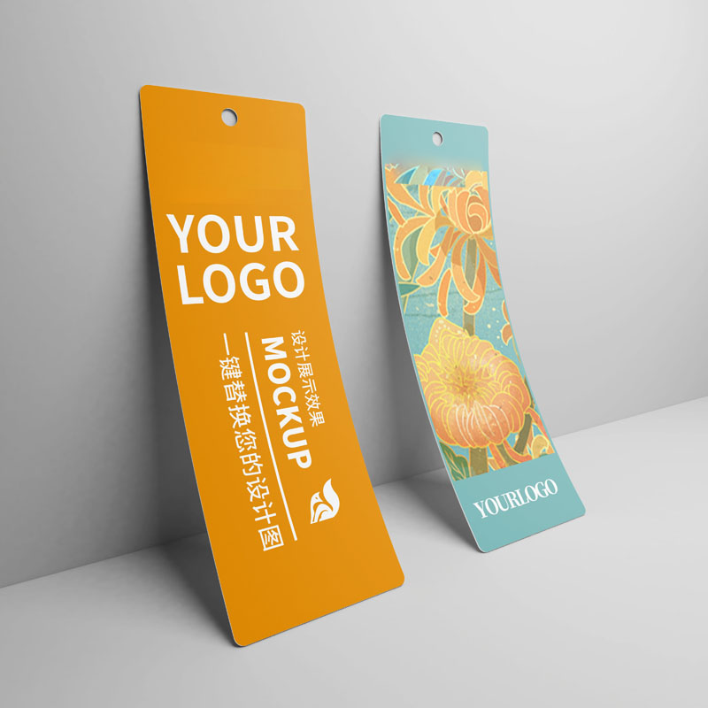 17款品牌书签标签卡片吊牌文创智能贴图样机PSD模板 样机素材 sucaiwan.com