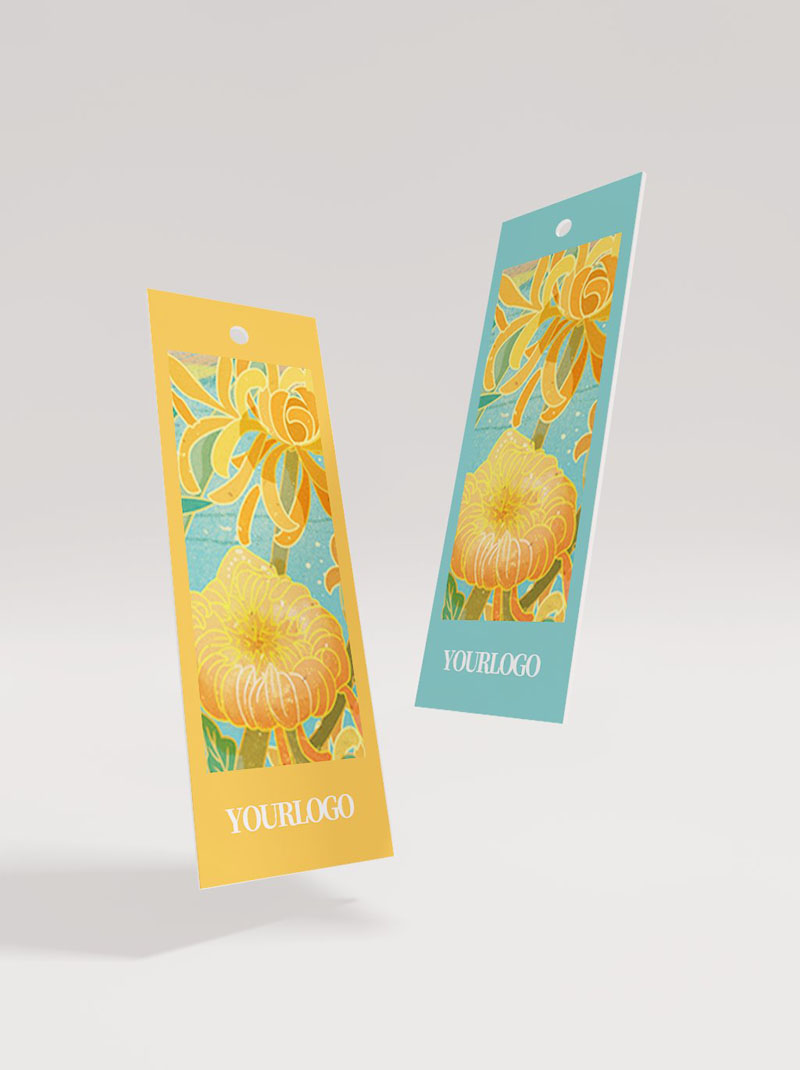 17款品牌书签标签卡片吊牌文创智能贴图样机PSD模板 样机素材 sucaiwan.com