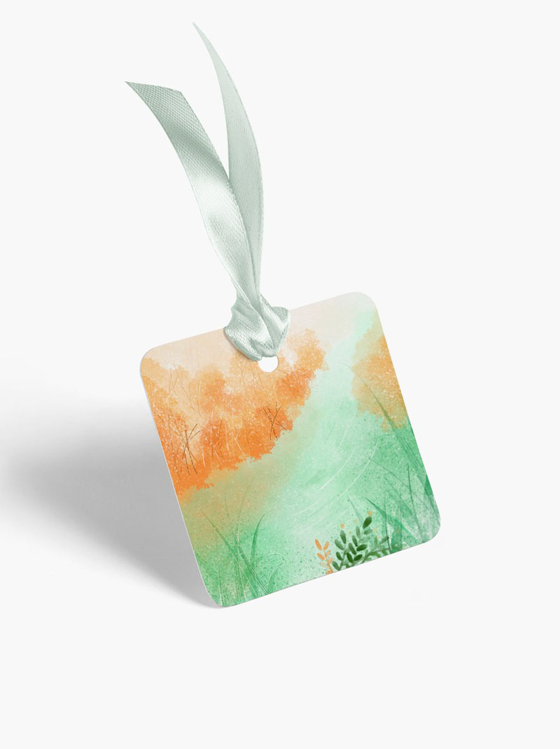 17款品牌书签标签卡片吊牌文创智能贴图样机PSD模板 样机素材 sucaiwan.com