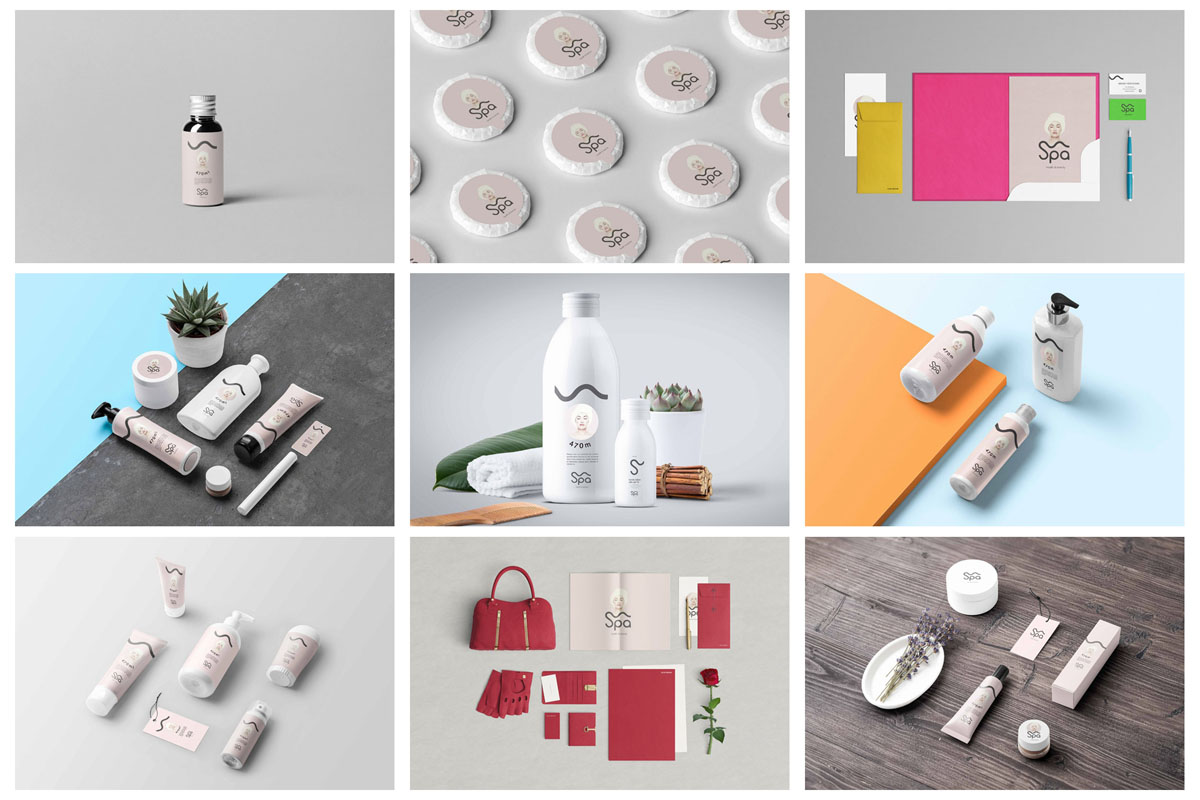 30+酒店民宿洗护办公用品VI文创样机PSD模板 样机素材 sucaiwan.com