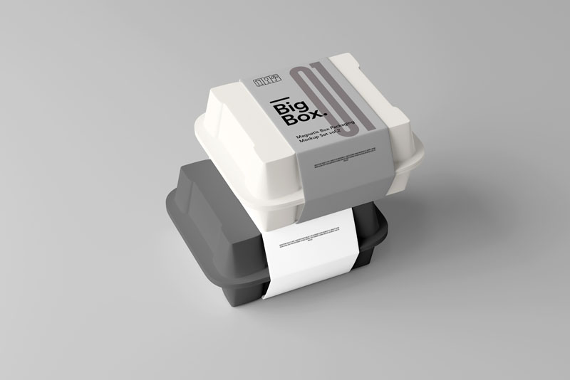 10款外卖快餐打包盒塑料食品包装盒PSD样机模型 样机素材 sucaiwan.com