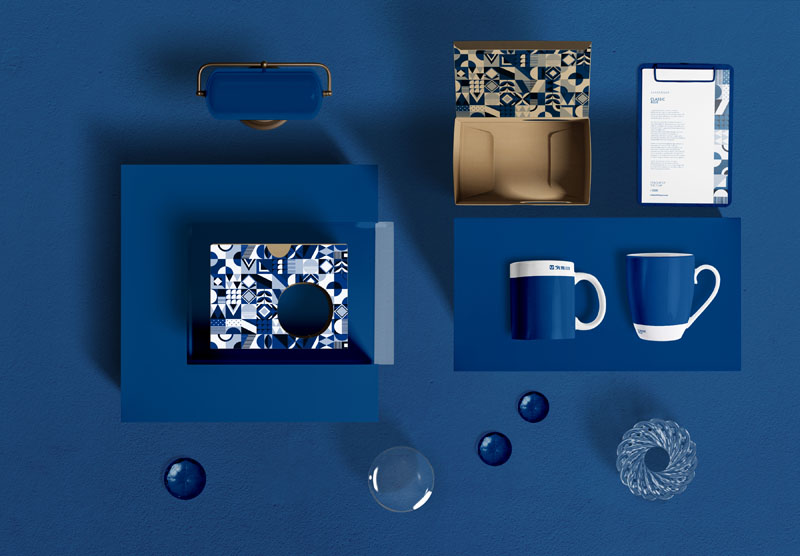 10款文创品牌科技展台效果瓷器耳机环保袋样机贴图PSD模型 样机素材 sucaiwan.com