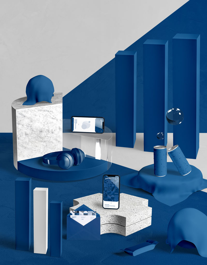 10款文创品牌科技展台效果瓷器耳机环保袋样机贴图PSD模型 样机素材 sucaiwan.com