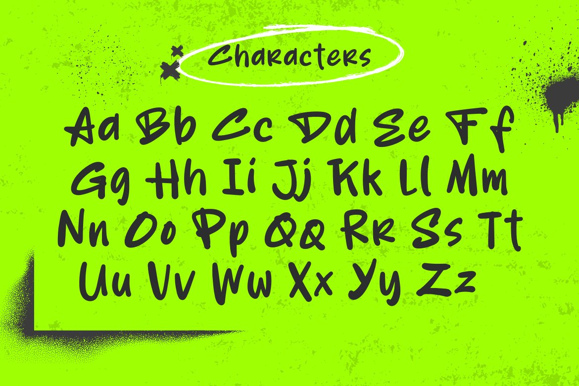 英文字体：嘻哈街头涂鸦手绘手写复古老式T恤包装标题LOGO设计安装包 . sucaiwan.com