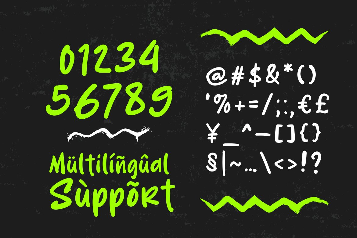 英文字体：嘻哈街头涂鸦手绘手写复古老式T恤包装标题LOGO设计安装包 . sucaiwan.com