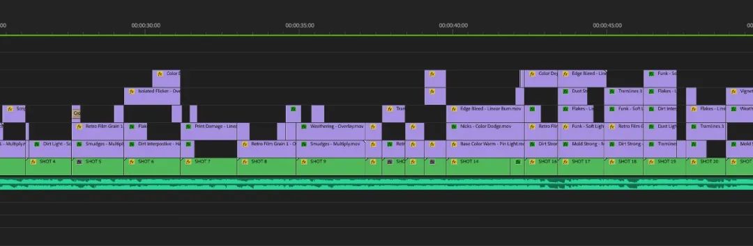 40个复古胶片污垢灰尘划痕垃圾真实的4K电影损坏音乐视频元素素材 RETRO FILM DAMAGE 影视音频 sucaiwan.com
