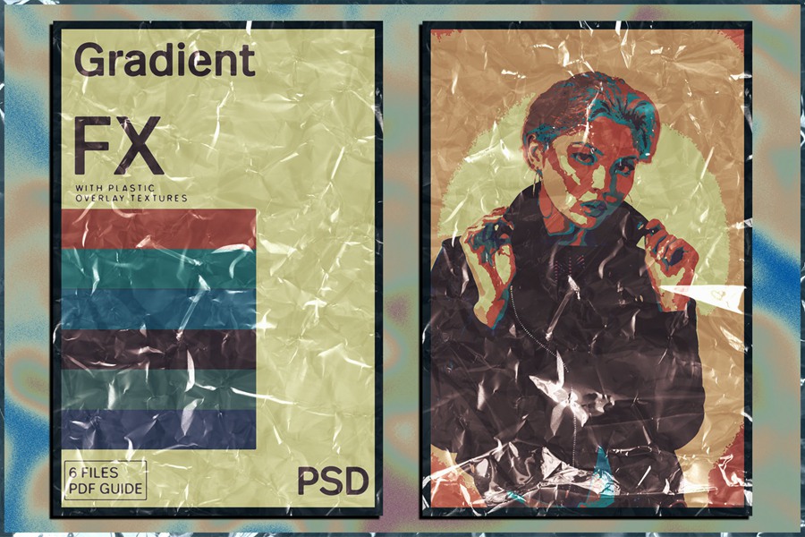 创意CD封面黑胶唱片封面横幅渐变塑料效果PSD样机模板 Gradient Plastic FX 样机素材 第1张-素材湾丨精选海外优质设计素材资源 创意CD封面黑胶唱片封面横幅渐变塑料效果PSD样机模板 Gradient Plastic FX 样机素材 sucaiwan.com