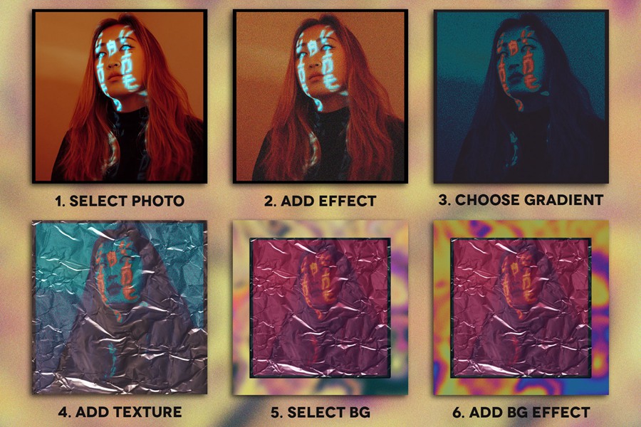 创意CD封面黑胶唱片封面横幅渐变塑料效果PSD样机模板 Gradient Plastic FX 样机素材 第2张-素材湾丨精选海外优质设计素材资源 创意CD封面黑胶唱片封面横幅渐变塑料效果PSD样机模板 Gradient Plastic FX 样机素材 sucaiwan.com