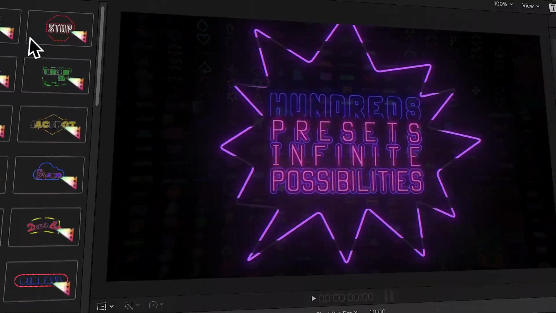 FCPX插件:赛博朋克风格荧光霓虹发光字幕文字标题效果预设 . 第4张-素材湾丨精选海外优质设计素材资源 FCPX插件:赛博朋克风格荧光霓虹发光字幕文字标题效果预设 . sucaiwan.com