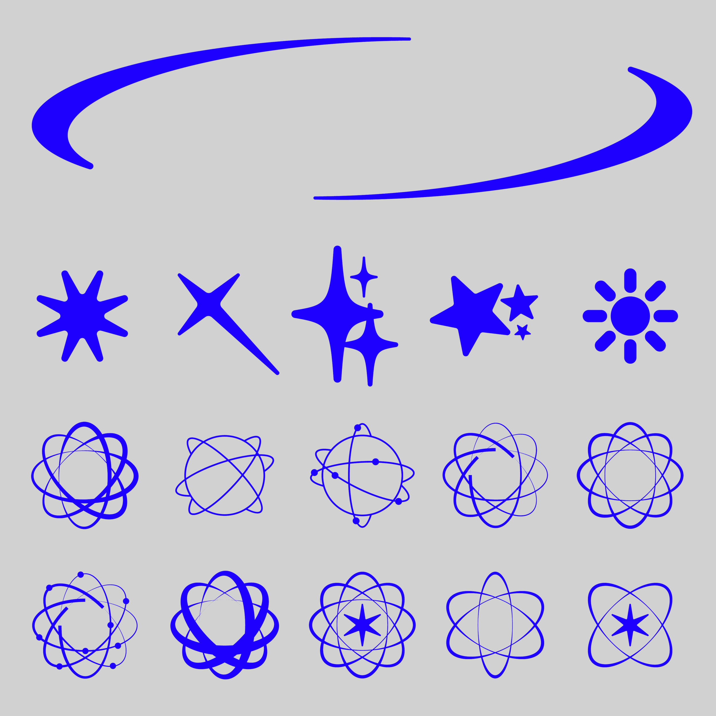 Hvnter 90年代复古Y2K灵感字体符号 SUPERSONIQ TYPEFACE 设计素材 sucaiwan.com